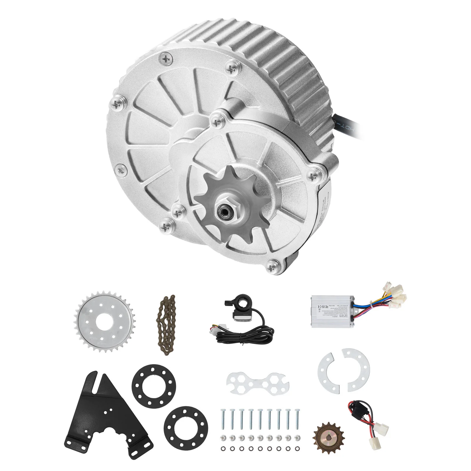 450W Electric Brushed DC Motor Kit - 36V 3000rpm Motor, Featuring Upgraded Speed Controller and Thumb Throttle Kit, Designed for Go Karts E-Bike Motorcycle Scooter