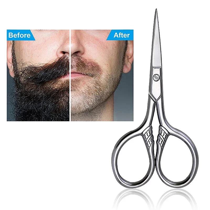 1 個ステンレス鋼小さなメイクグルーミングはさみ眉毛マニキュア爪キューティクルひげと口ひげトリマー鼻毛ツール