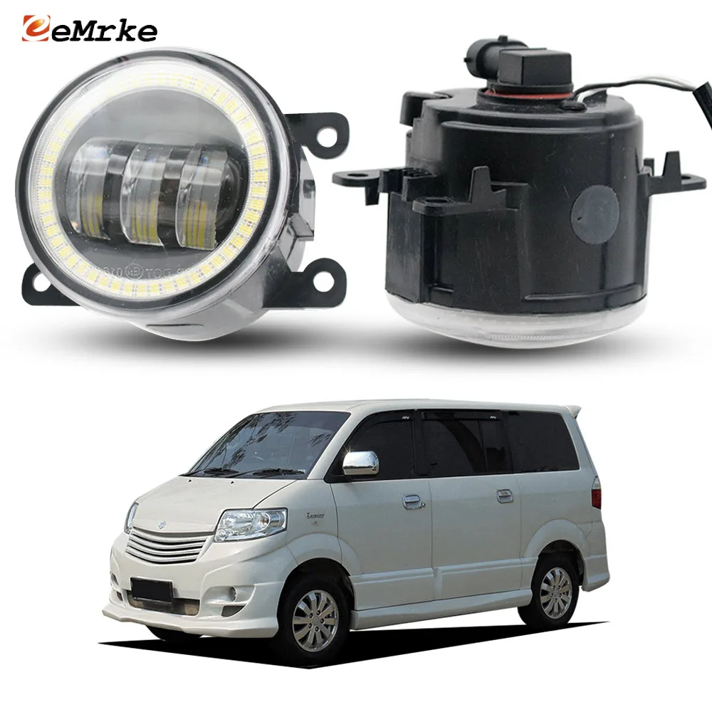 Led Ring Fog Lamp Assembly For Suzuki APV Arena 2009 2020 2011 2012 Angel Eye DRL Front Bumper Daytime Running Day Light