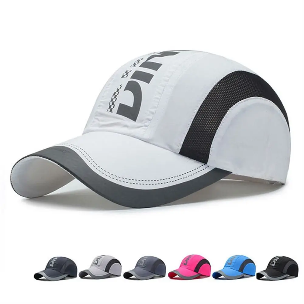 Hiking Breathable Quick Dry Cap Adjustable Waterproof Baseball Cap Sun Protection Snapback Truck Hat Running