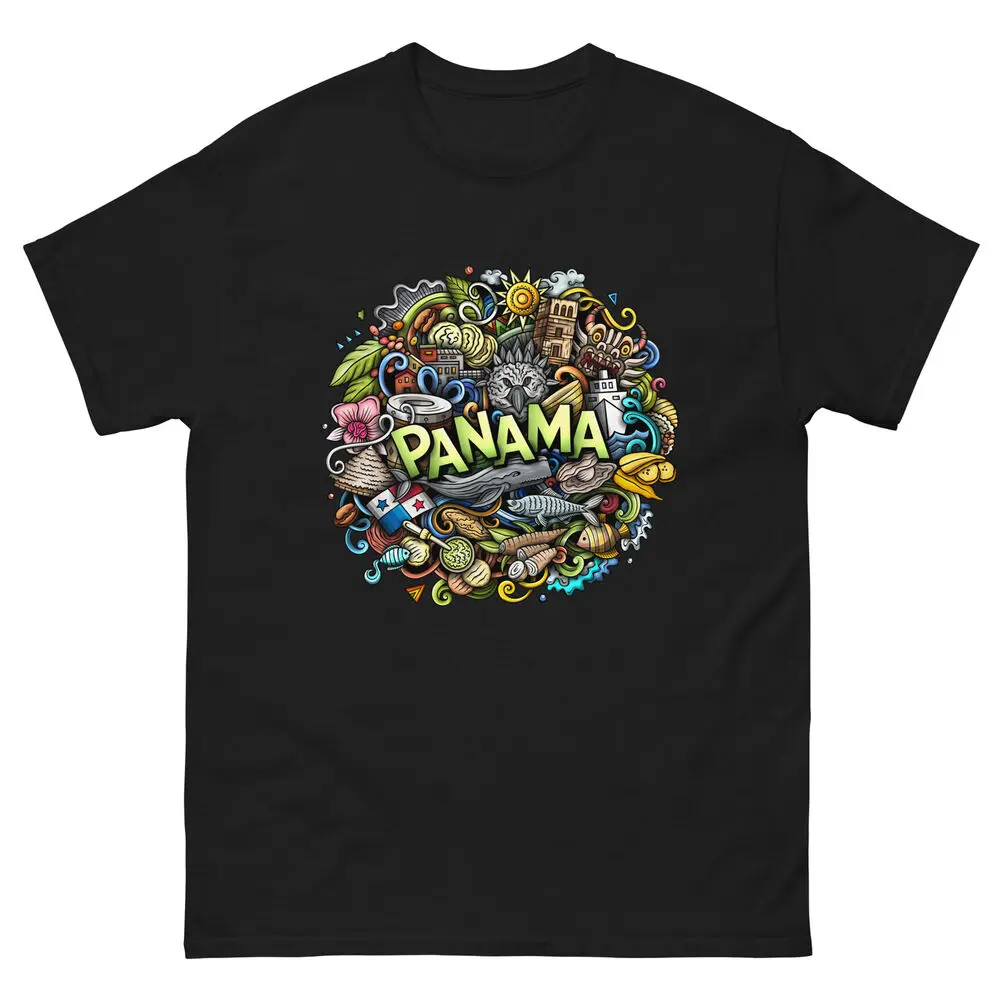 Panama Cartoon Doodle Art Central America Country Design T-Shirt Anime Graphic T-shirts For Men Clothing Women Short Sleeve Tees