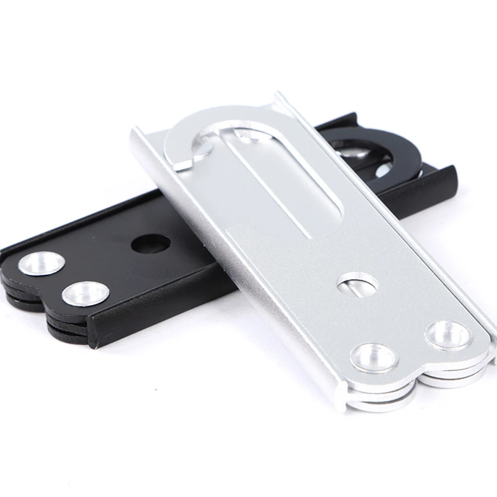

2pcs Foldable Clothes Hangers Multifunctional Anti-Slip Garment Rack Space-Saving Portable For Travel Business Trips Silver
