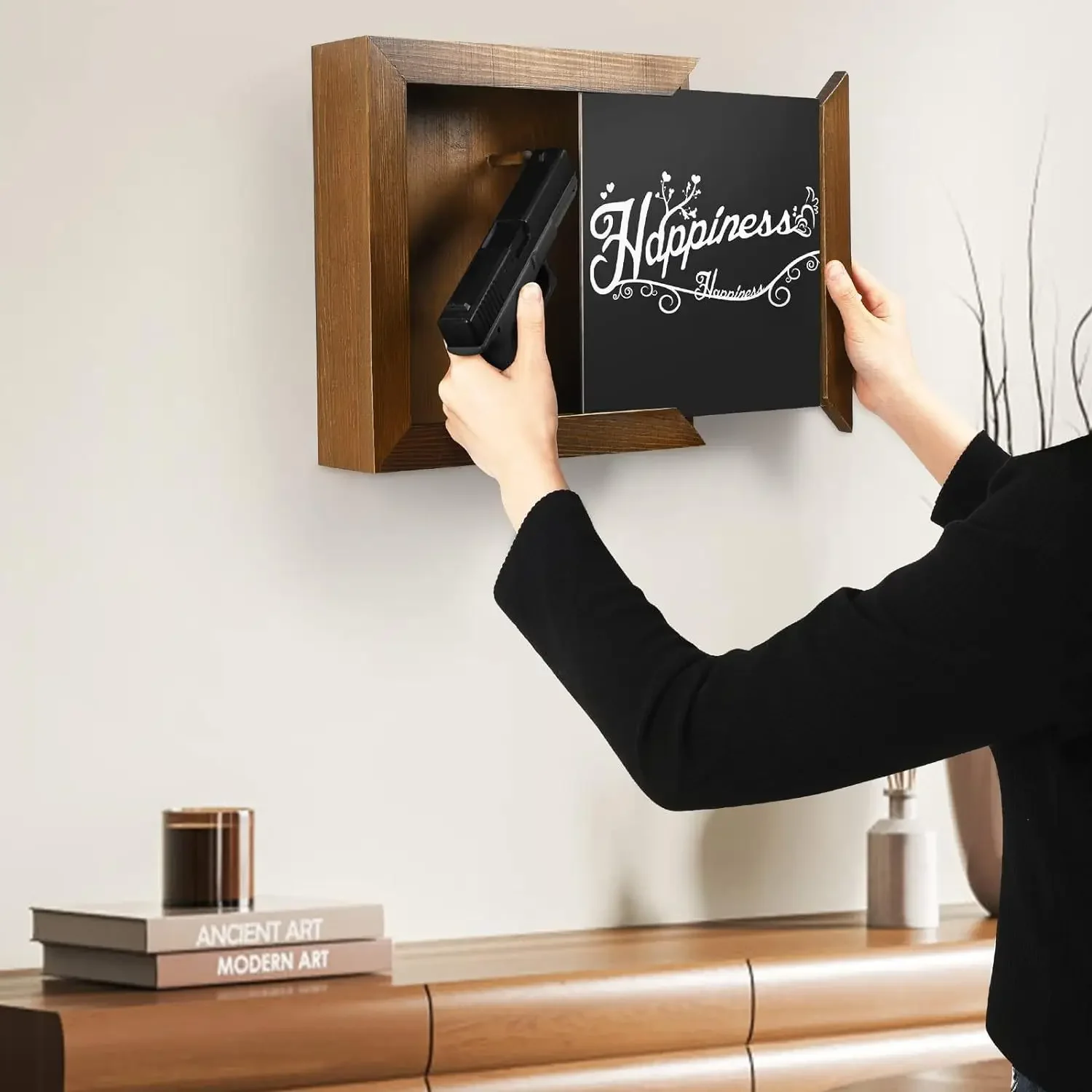 Fake Photo Frame Painting Living Room Hidden Safe Box Valuable Private Money Storage Box Safe Tools