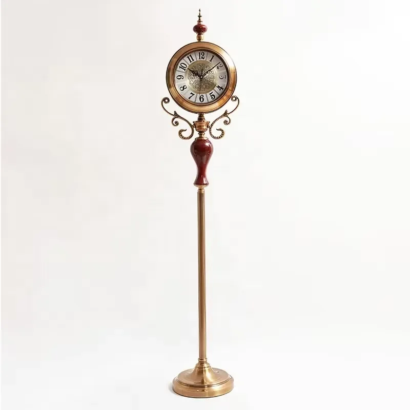 American large silent vertical clock hotel decorative ceramic Chinese floor clock