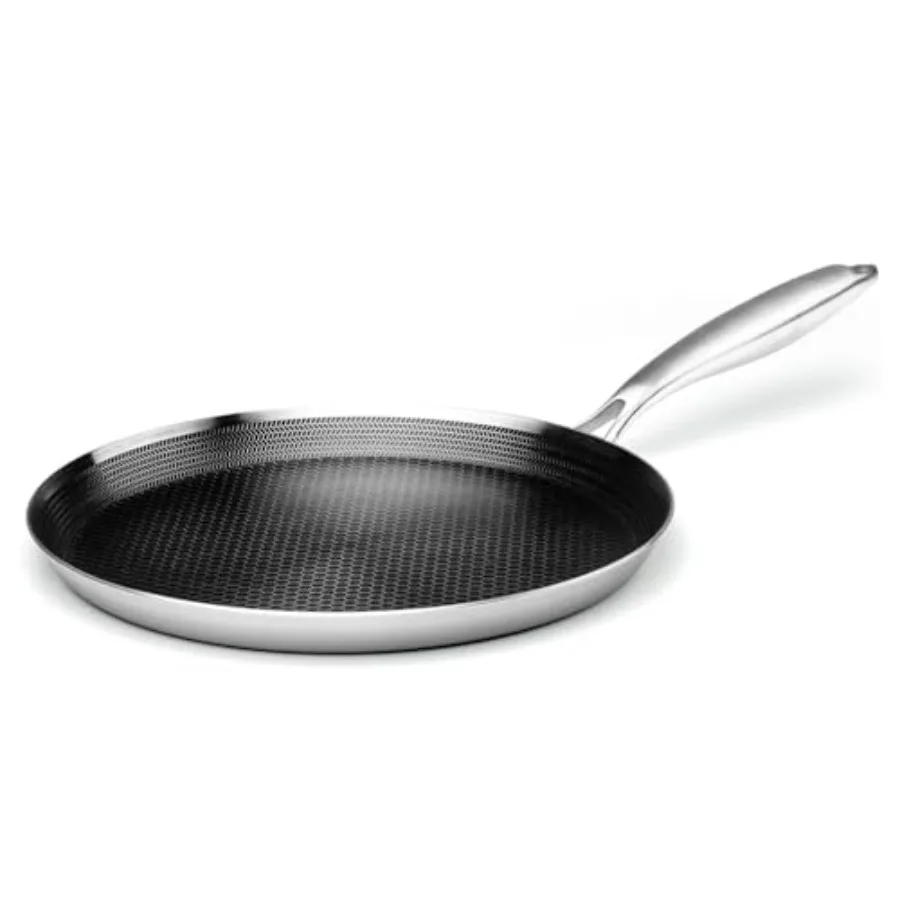 

Stainless Steel Crepe Pan - Nonstick Crepe Pan Stainless Steel Honeycomb Coating Pancake Pan Non Stick Flat Skillet Tawa Dosa T