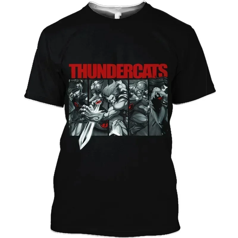 

Summer Fashion Loose Clothing Anime Cartoon Thundercats 3D Print T-Shirt Men Women Round Neck Plus Size Kids Boys Unisex