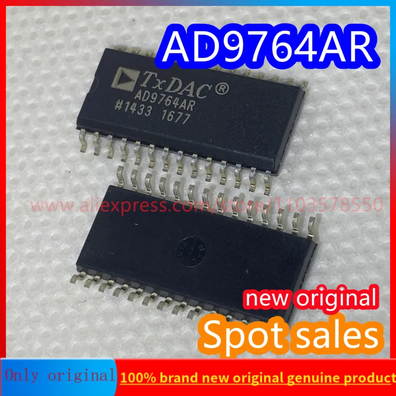 2PCS  100% New original AD9764ARZ AD9764AR AD9764 analog-to-digital converter chip packaging SOP-28