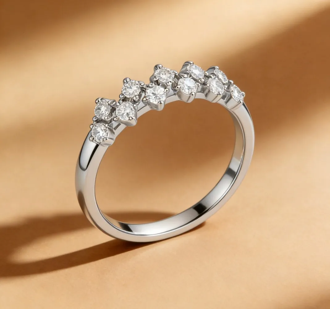 

Кольцо для женщин с выращенным в лаборатории бриллиантом 1 карат, цвет D, чистота VVS, золото 9K/14K, на годовщину, помолвку, свадьбу, обещание