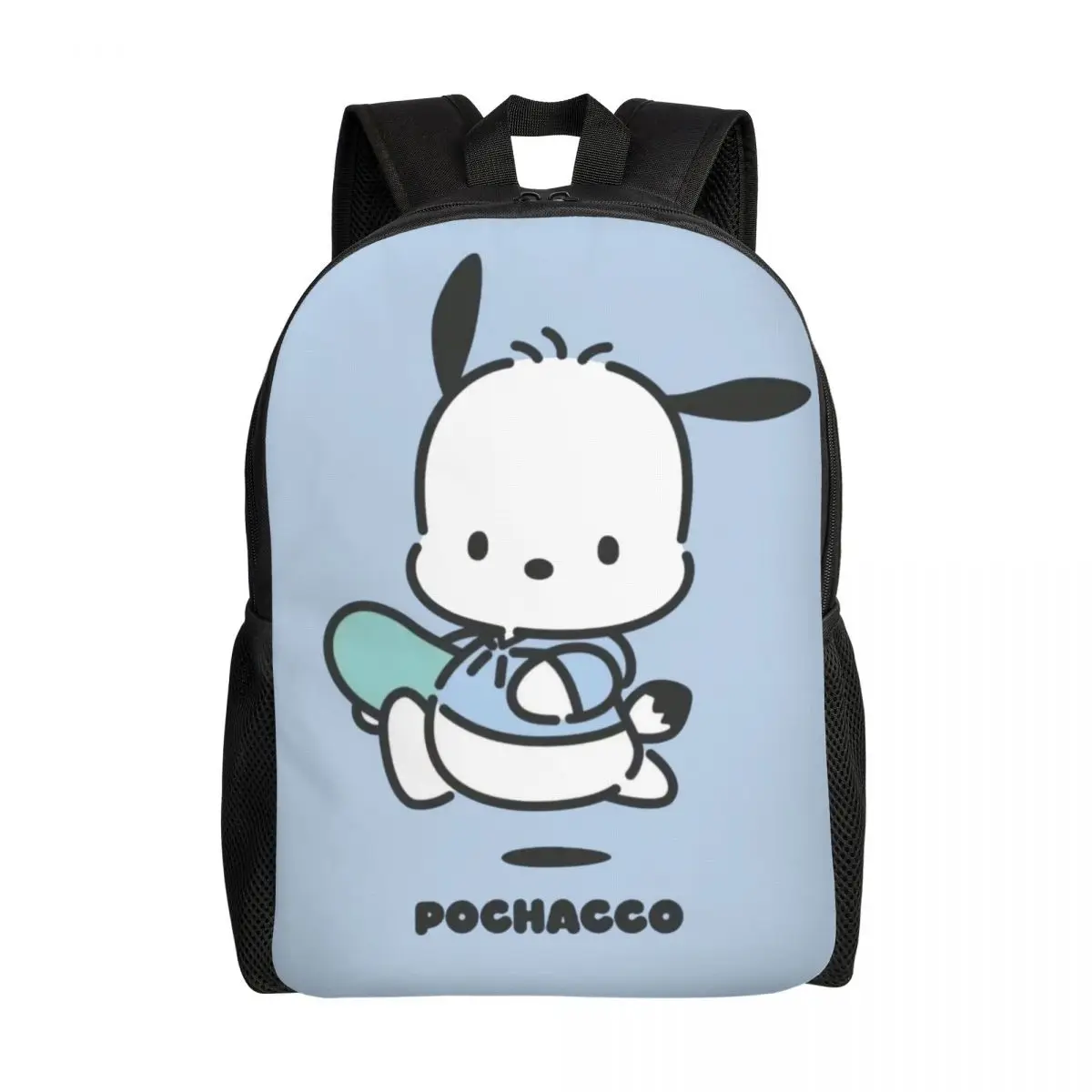 

Custom Pochacco Cartoons Backpack for Men Women Water Resistant School College Classical Cute Bag Printing Bookbag