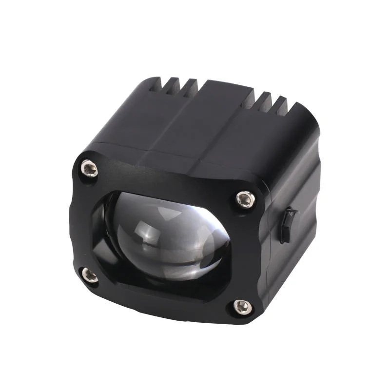 Brand new 12V LED lens headlight 6000K fog lamp, suitable for motorcycle SUV cars, trucks, condition: brand new