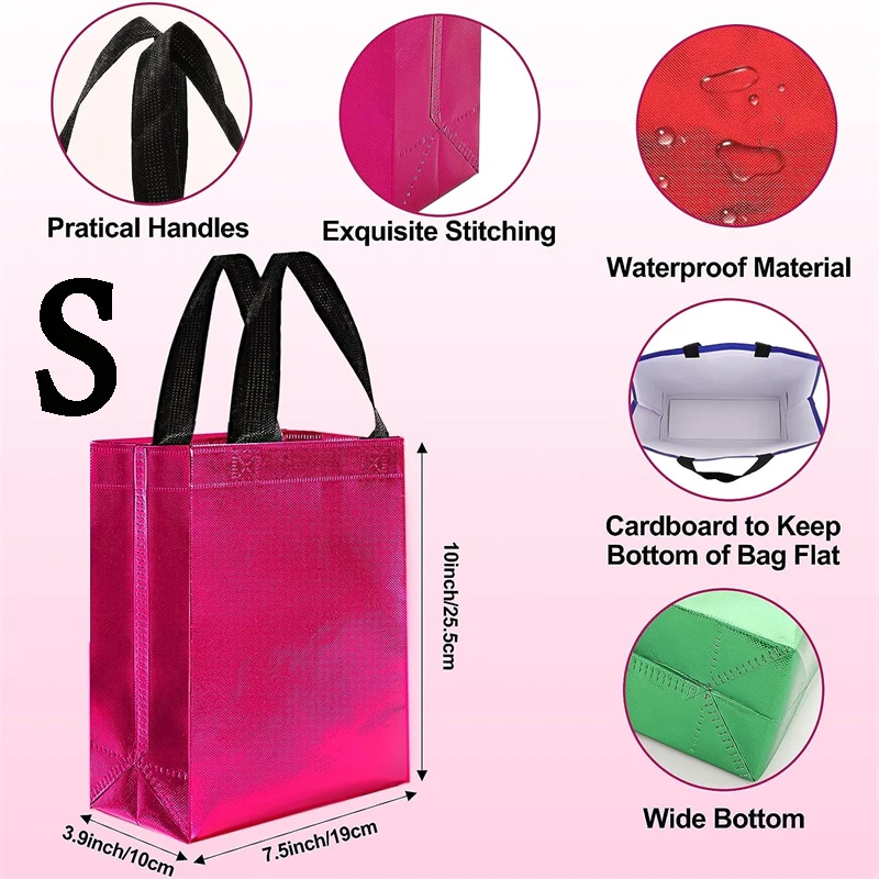 Ysmile Non Woven Shopping Bag Fabric Bag With Handle For Business Reusable Gift Cloth Bag Wedding Birthday Party Bags Packaging