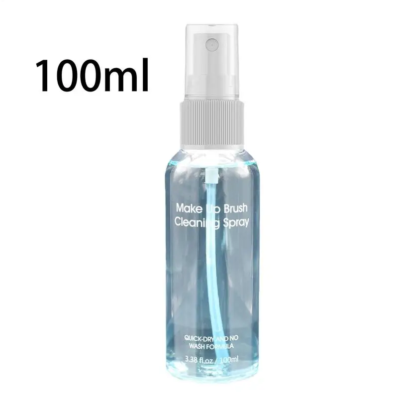 Solution nettoyante pour pinceaux de maquillage, 100ml, spray nettoyant doux pour femmes et filles