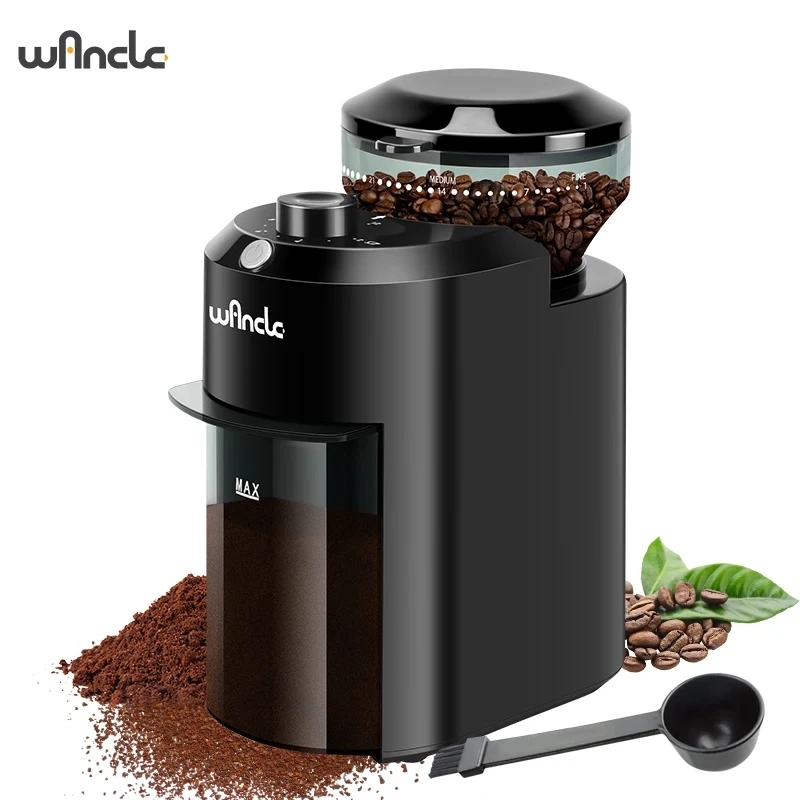 Electric Coffee Grinder Adjustable Burr Mill Coffee Bean Grinding with 28 Grind Settings for French Press Drip Espresso Coffee