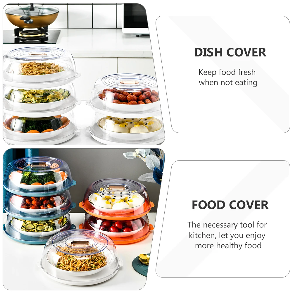 

Food Protective Cover Dish Lid Container Warmer Cookware Heat Preservation Kitchen Tool Insect Proof Dustproof Lightweight