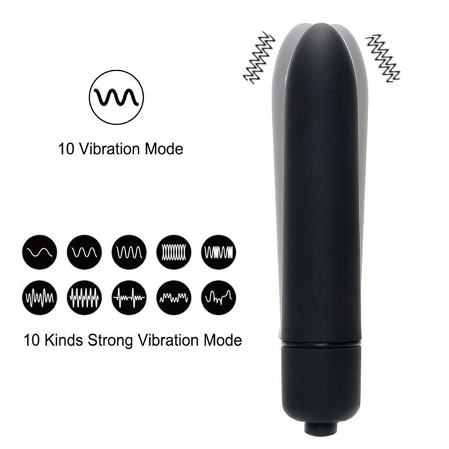 Vibradores de 10 modos de velocidad del clímax para mujeres, juguetes sexys, Mini vibrador tipo bala para consolador femenino, estimulador de clítoris, Juguetes sexuales para adultos 18