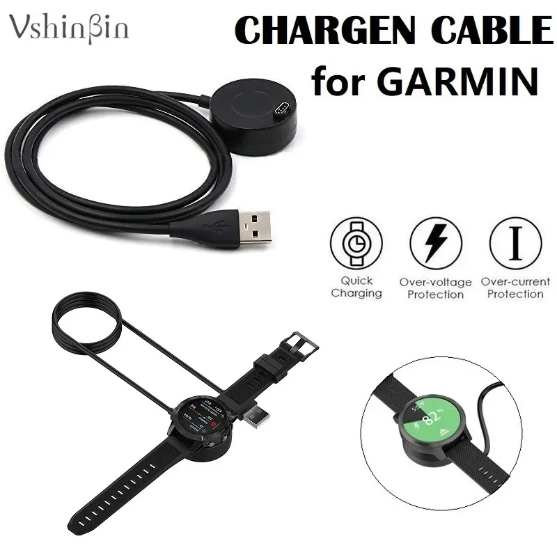 

Smart Watch Charger Cable for Garmin Forerunner 165 965 955 265 255 945 245 45S 158 55 935 Tactix 7 Pro Swim 2 USB Charging Dock