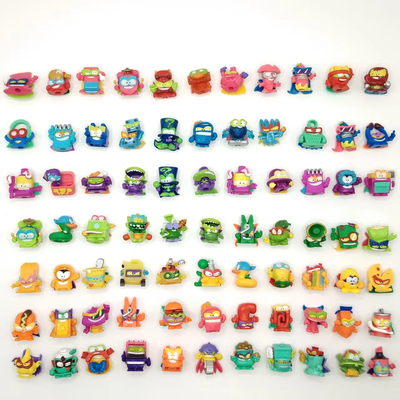 10-200pcs Superzings Superthings Anime Dolls Playing Animal Garbage Doll 3CM Rubber Model Action Figures Toy Kids Boys Gift
