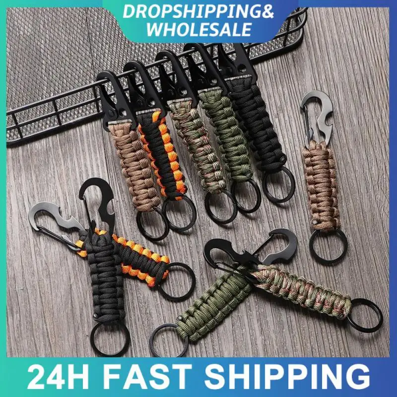 Multi-tool Outdoor Keychain Ring Emergency Emergency Knot Bottle Opener Tools Keychain Camping Lifesaving Kit Outdoor Keychain