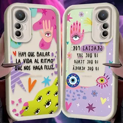 Funny Lucky Evil Eye Matte Case for Xiaomi 14T 13T 12T 11T 13 12 11 Lite 5G NE POCO X6 X5 F6 F5 F3 X4 GT X3 NFC M5S C65 M6 Pro