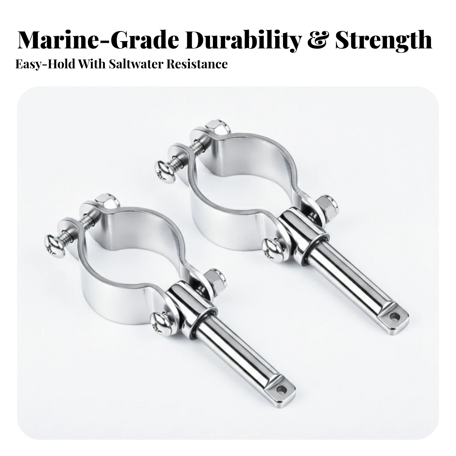 Paddle Holder with Clamp Collar Secure Paddle Holder Hardware Sturdy Accessory High Strength for Kayakers, Kayaks