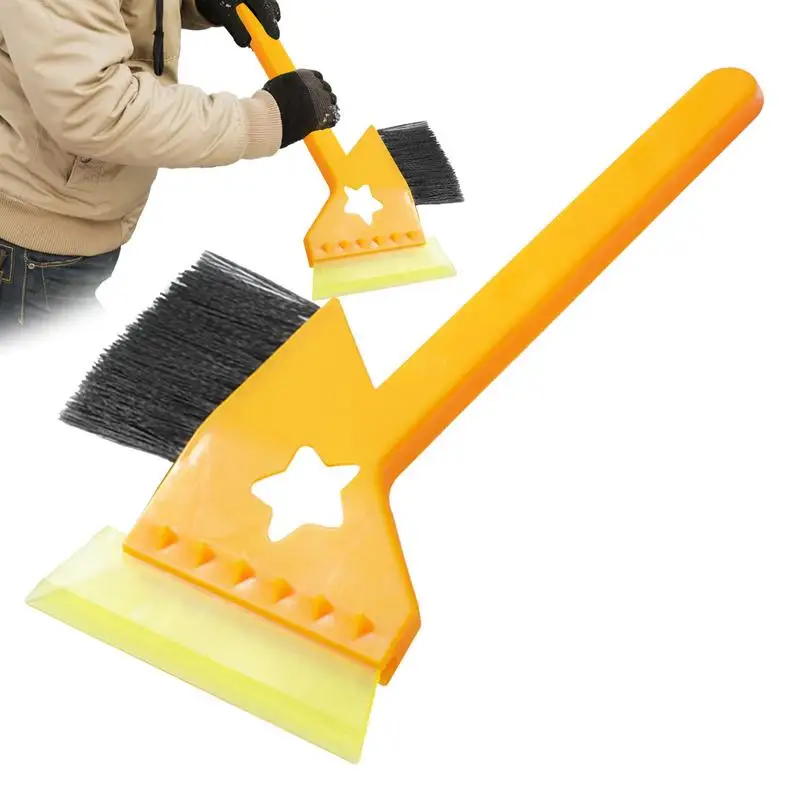 

Car Snow Scraper Frost Removal Tool 12.4 Inch Snow Brush Frost Removal Tool 3 In 1 Snow Removal Tool For Windshield SUV