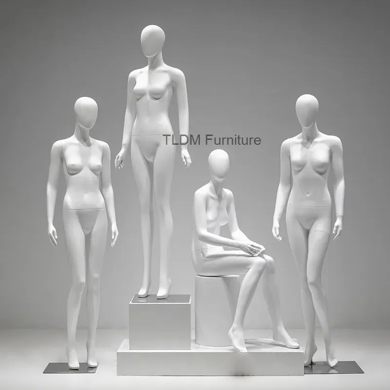 

Женский манекен в корейском стиле, полноразмерный демонстрационный манекен-торс со съемными руками для витрин магазинов женской одежды JT40M