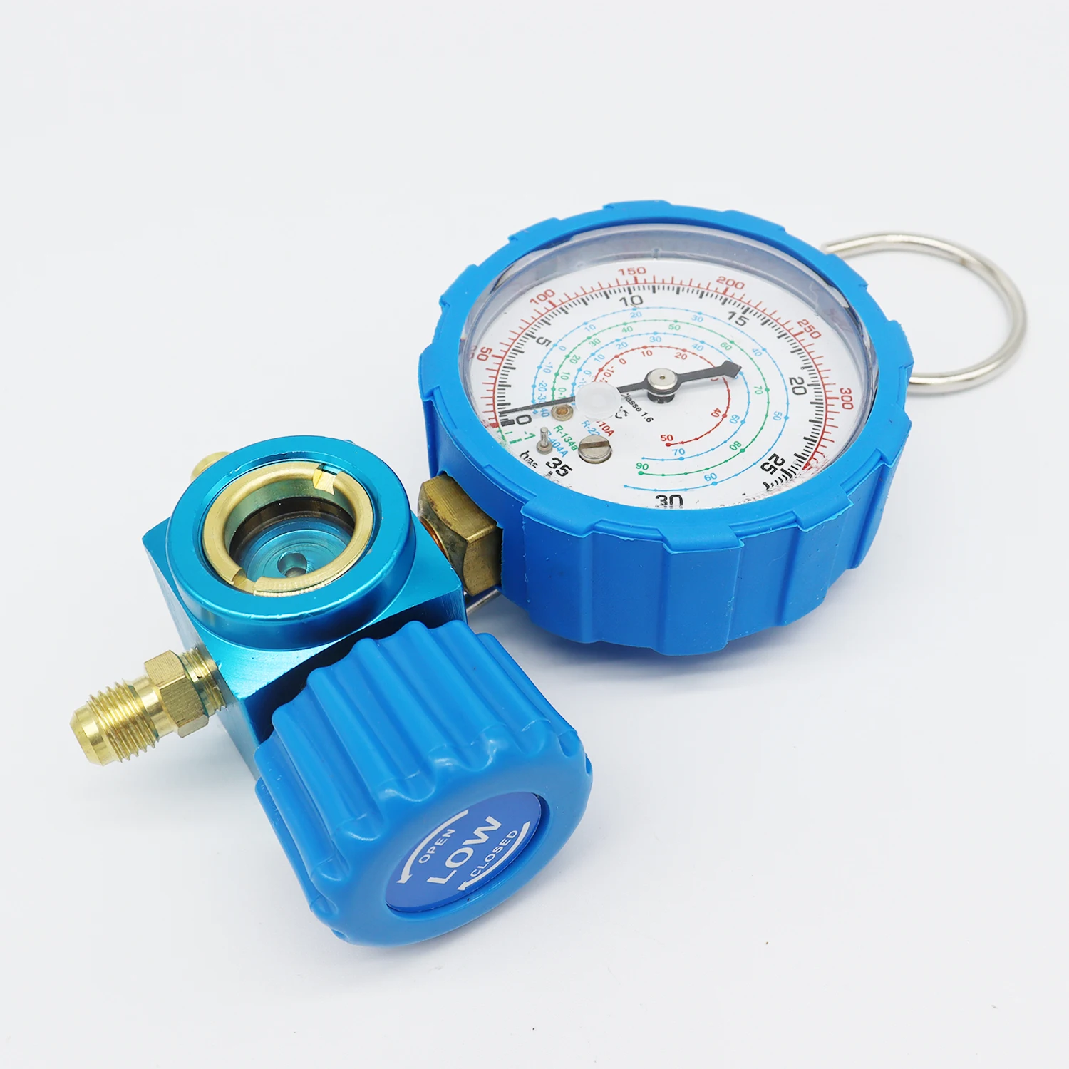 500/800PSI Refrigerant Manometer Manometer Air Condition Pressure Gauge Manometer & Valve manometro For R22 R134a R404A