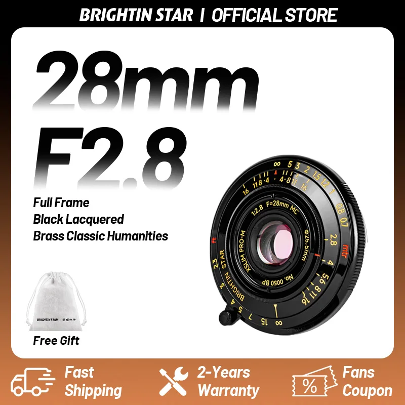Brightin Star 28mm F2.8 Leica Mマウント フルフレームMFレンズ