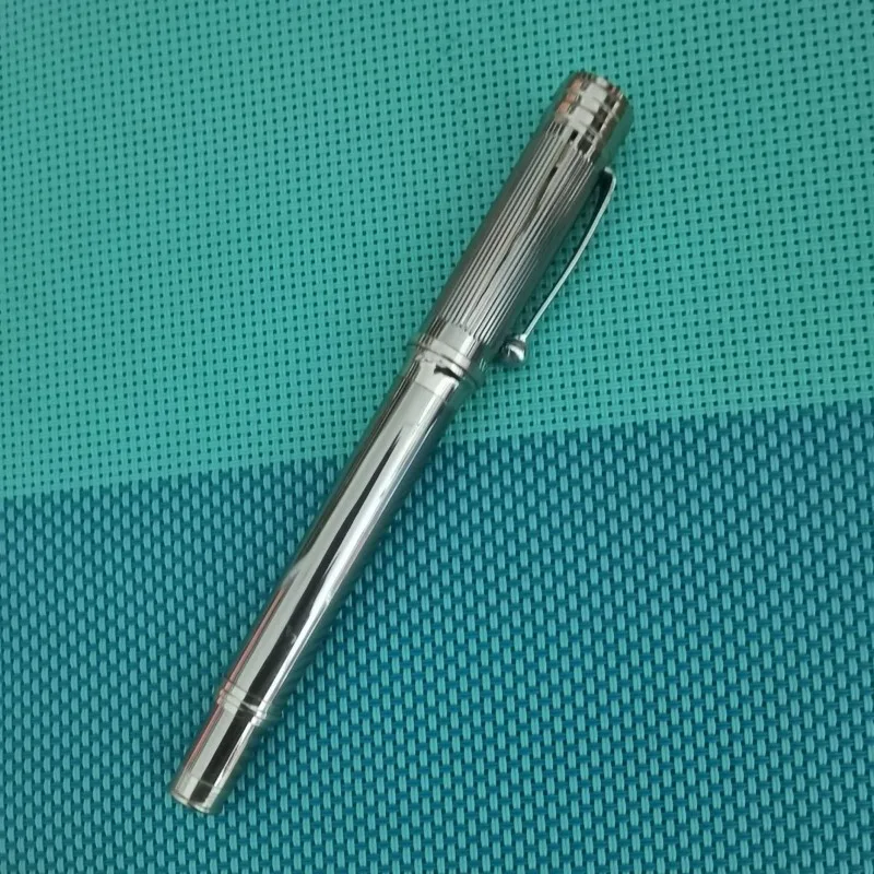 

Limited Edition Stainless Steel Fountain Pen Luxury Stationery F 0.5MM Ink Pen Calligraphy Writing Smooth Office School Supplies