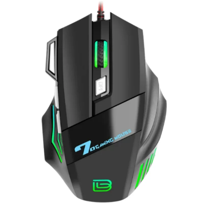 Ratón para Juegos con Cable BAJEAL G5, Iluminación RGB, 7D, USB, para Esports, Programación y Juegos