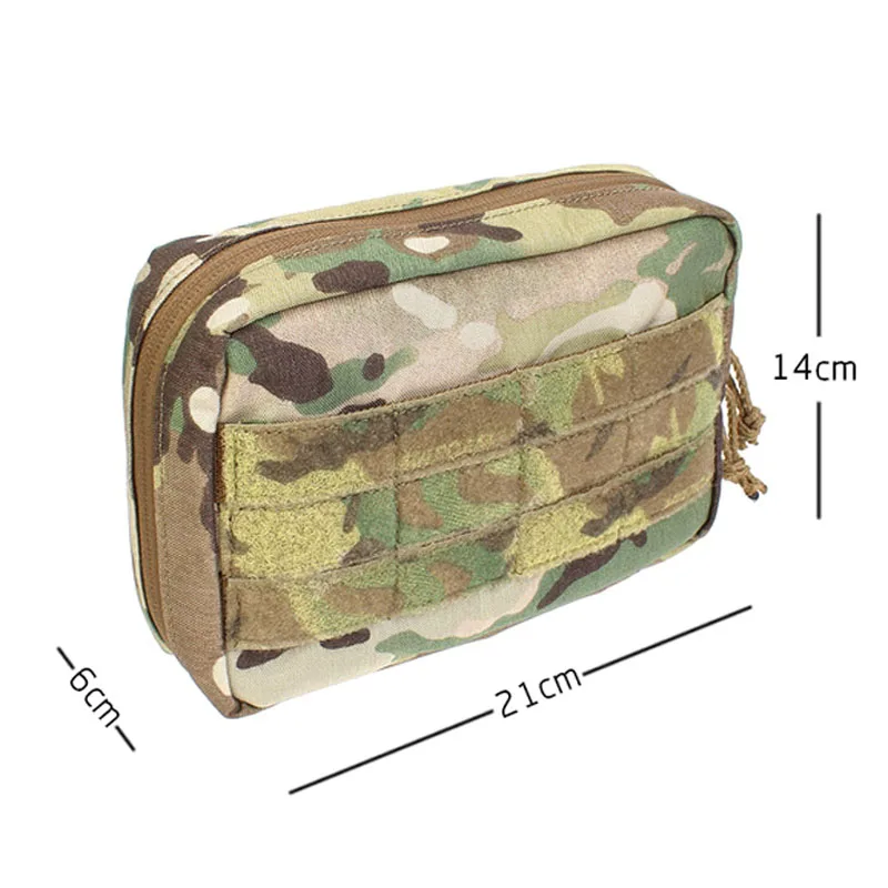 Outdoor EDC Miscellaneous Bag, Walkie Talkie  Tactical Earphone Accessories Bag, Cable Storage Bag