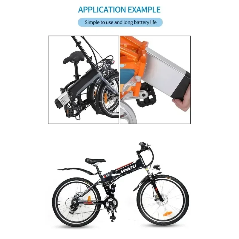 Aleaivy 36V Ebike batería para ADO A20 A20F MATE City BIKE Fiido M1 bicicleta eléctrica plegable 36V 10Ah 12Ah 17Ah batería de repuesto