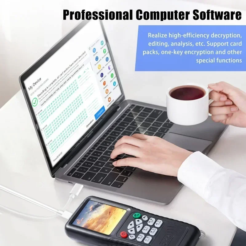 icopy x100 13.56MHz NFC Smart Card Reader Writer RFID Copier 125khz Key Programmer USB Fob IC ID Duplicator for MF1 CUID T5577