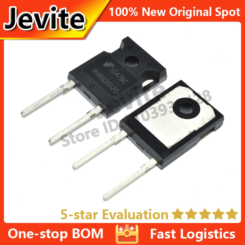 

Jevite 100% New Original electronics Controller 5-10 units/lote RHRG30120 TO-247 1200V 30A Diode Transistor