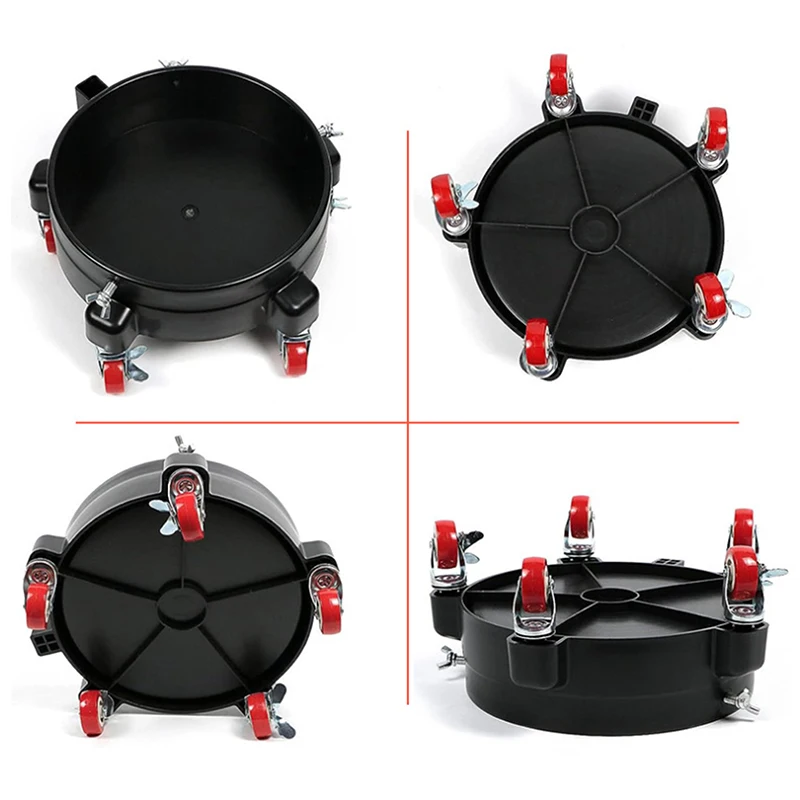 دلو المتداول دوللي 360 ° شاحنة دوارة قابلة للإزالة مع صينية تخزين بعجلات، ملحقات أدوات غسيل السيارات شديدة التحمل #5