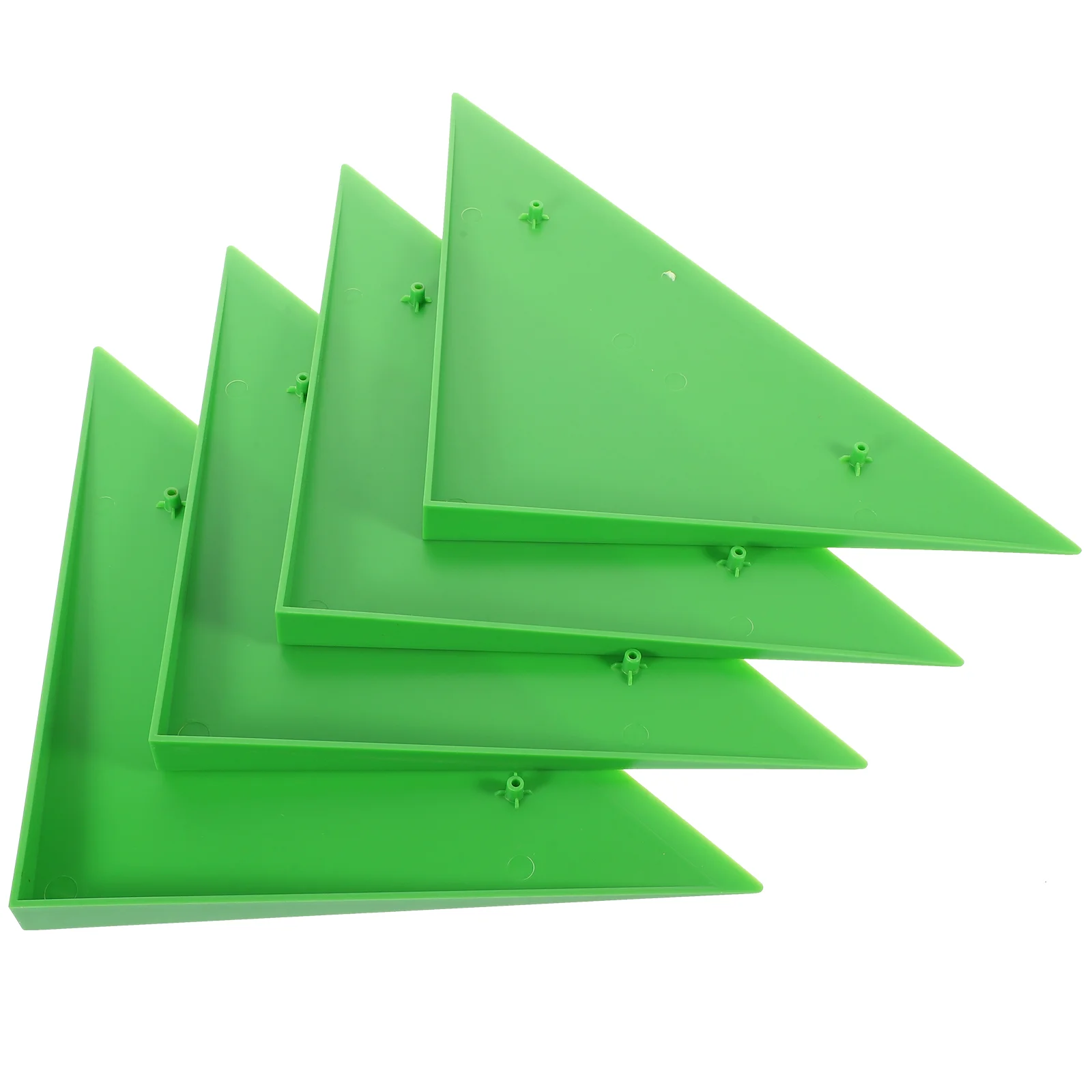 

4PCS Durable Triangle Foosball Table Football Table Corner Protector Fit for Most Foosball Tables Green