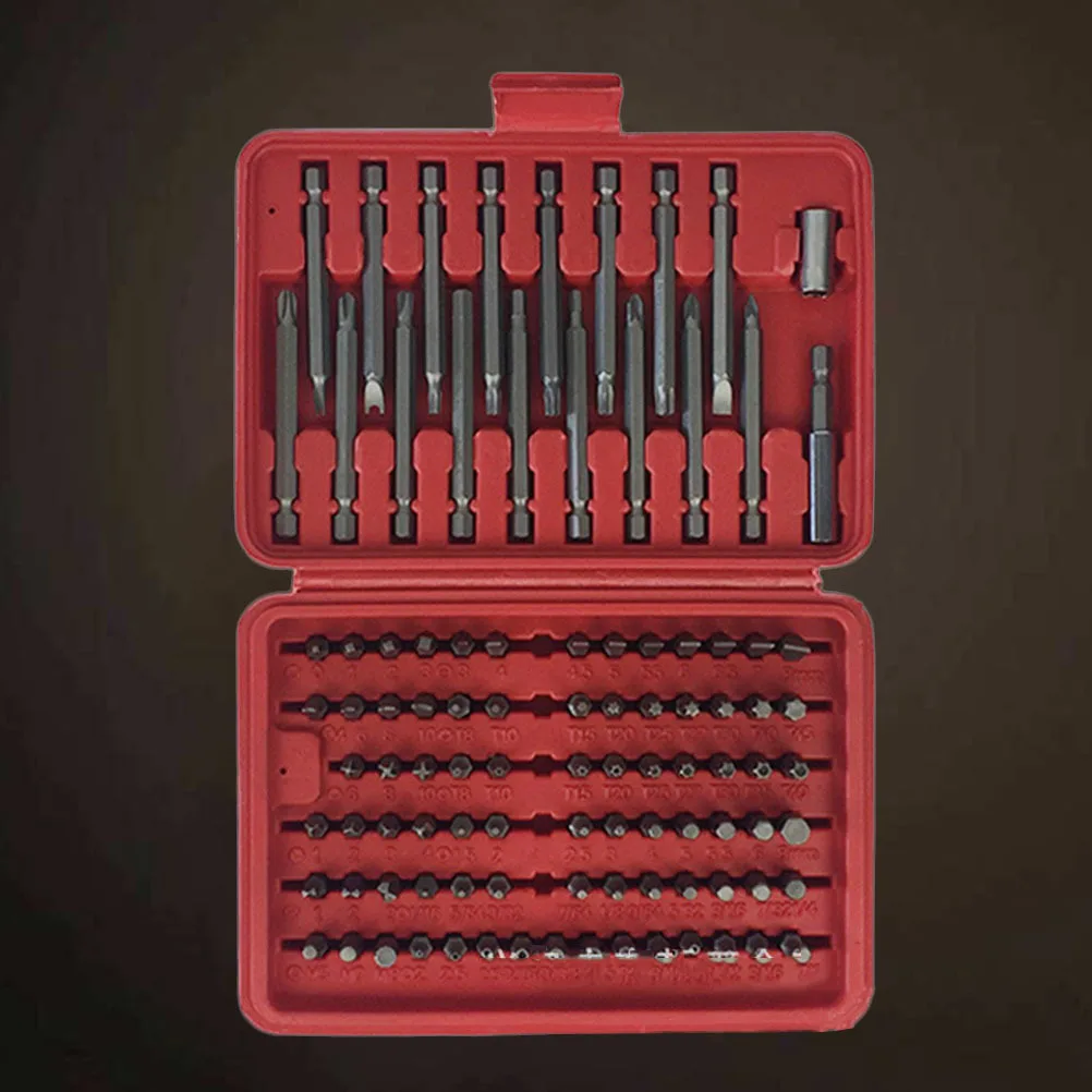 

98Pcs Screwdriver Bit Set Multi-Specification Combination Tool Kit 25Mm 75Mm Batches High Hardness