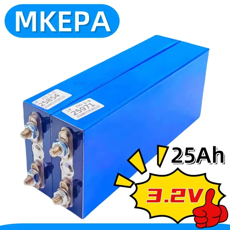 3.2V 25Ah sel baterai Lithium besi fosfat siklus dalam untuk DIY lpega 12V 24V 36V 48V energi surya daya luar ruangan, perahu EV