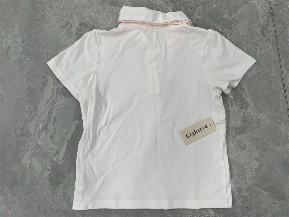 تيشيرتات Eightree بيضاء بأكمام قصيرة للفتيات والأطفال