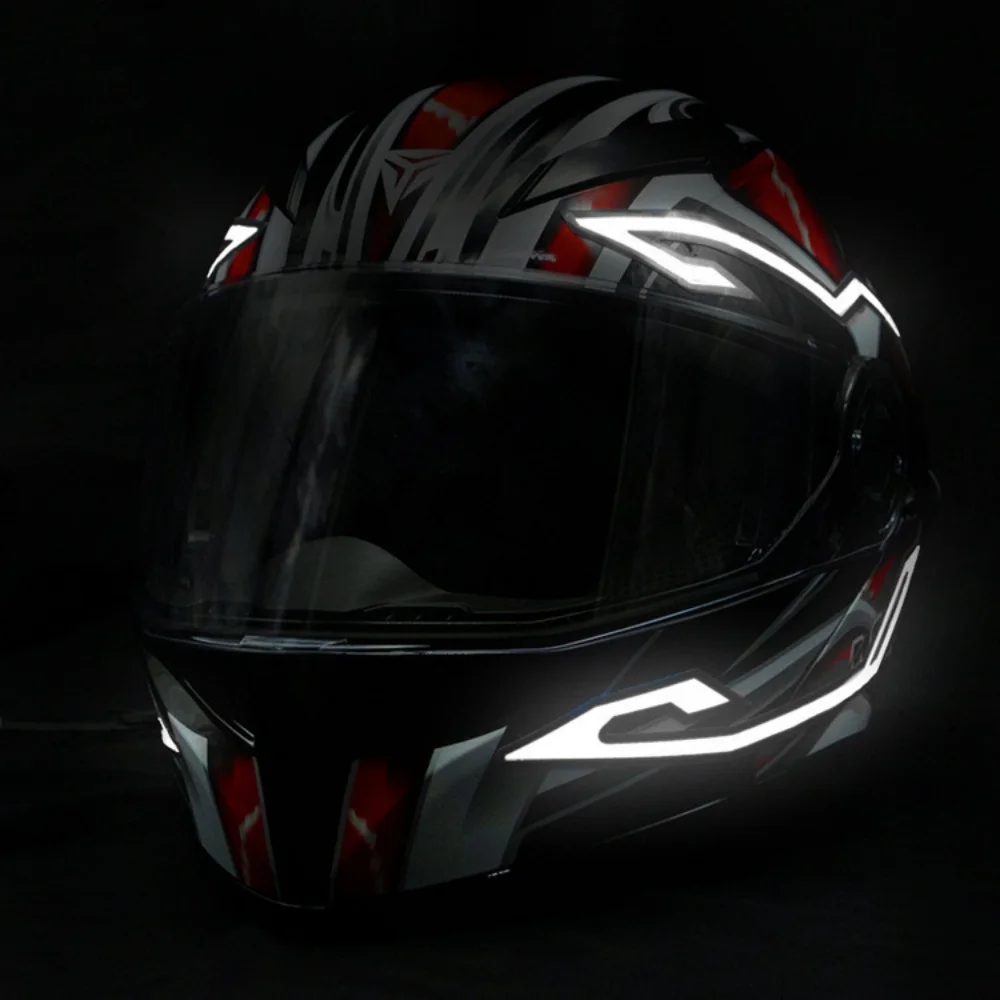 

Светодиодная лента EL для шлема, наклейка-стикер, светодиодная подсветка для мотоциклетного шлема, аксессуары для ночной езды, водонепроницаемая светодиодная лента с холодным светом