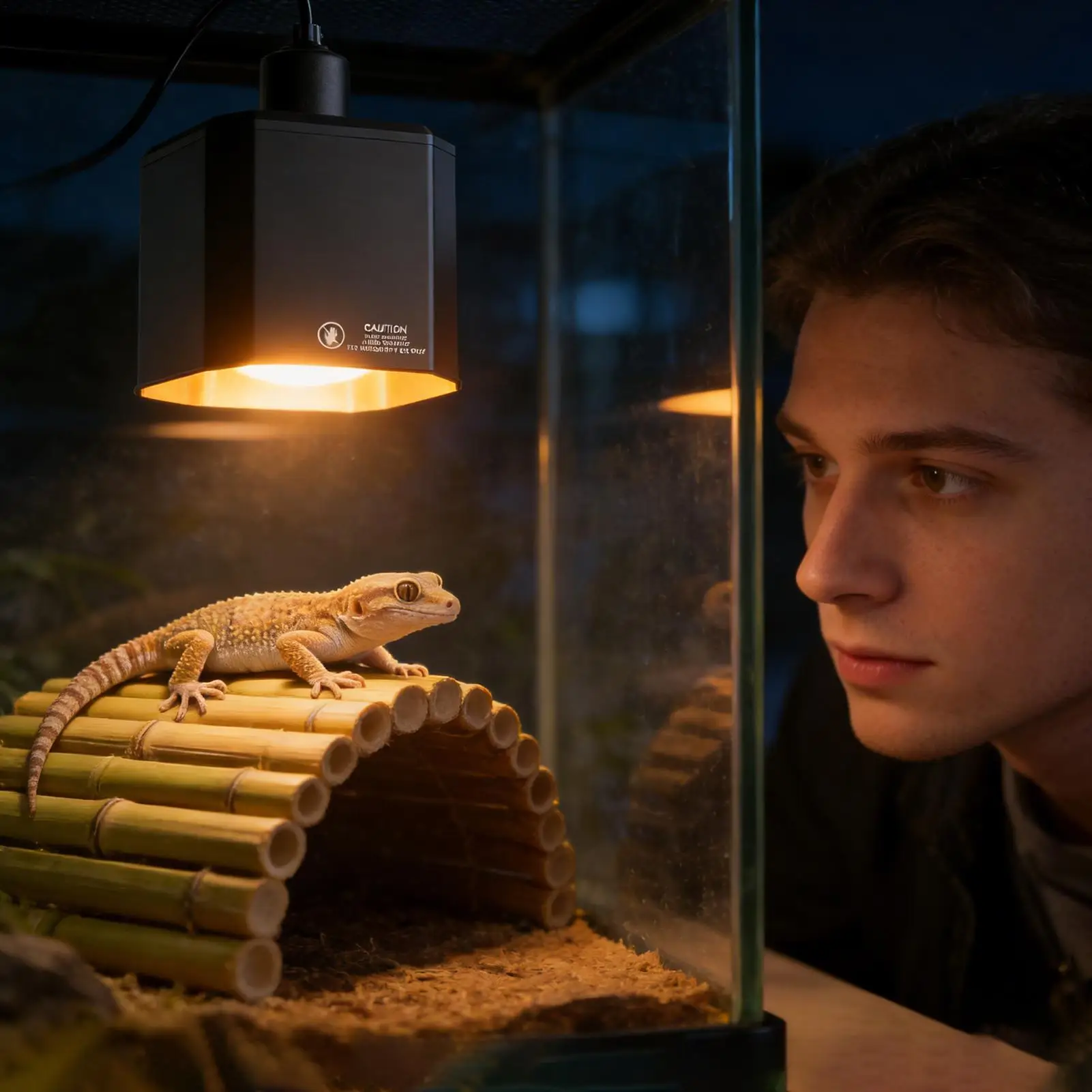 Reptile Heat Lamp Cover Reptile Thermal Lighting Cover Terrarium Heat Lampshade For Turtle Gecko Tortoise Bearded Dragon Habitat