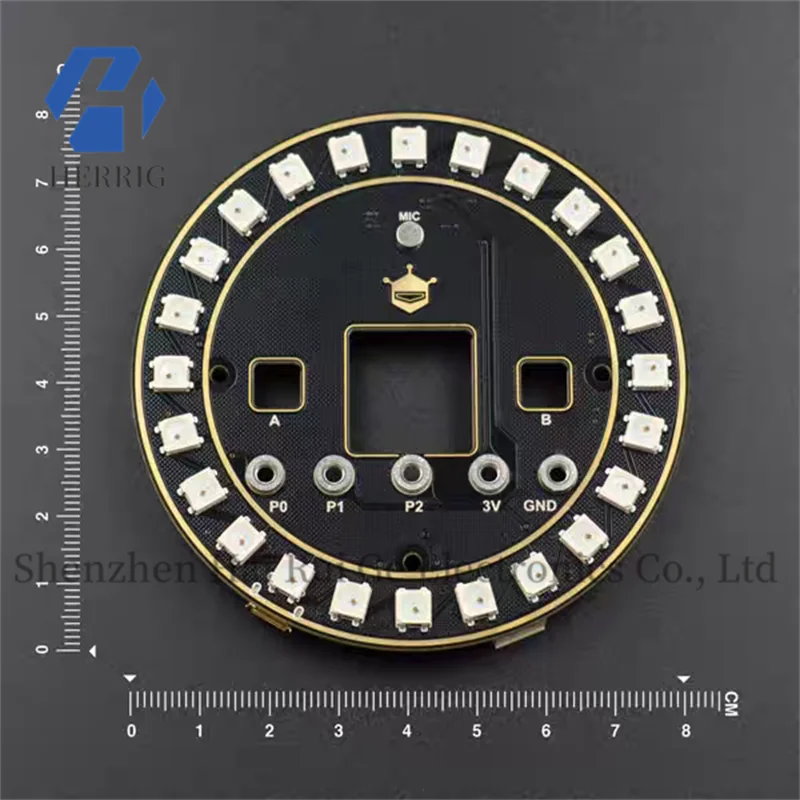 

DFRobot Self Operated Store Microbit Circular RGB Light Expansion Board Wearable Clock Graphic Programming