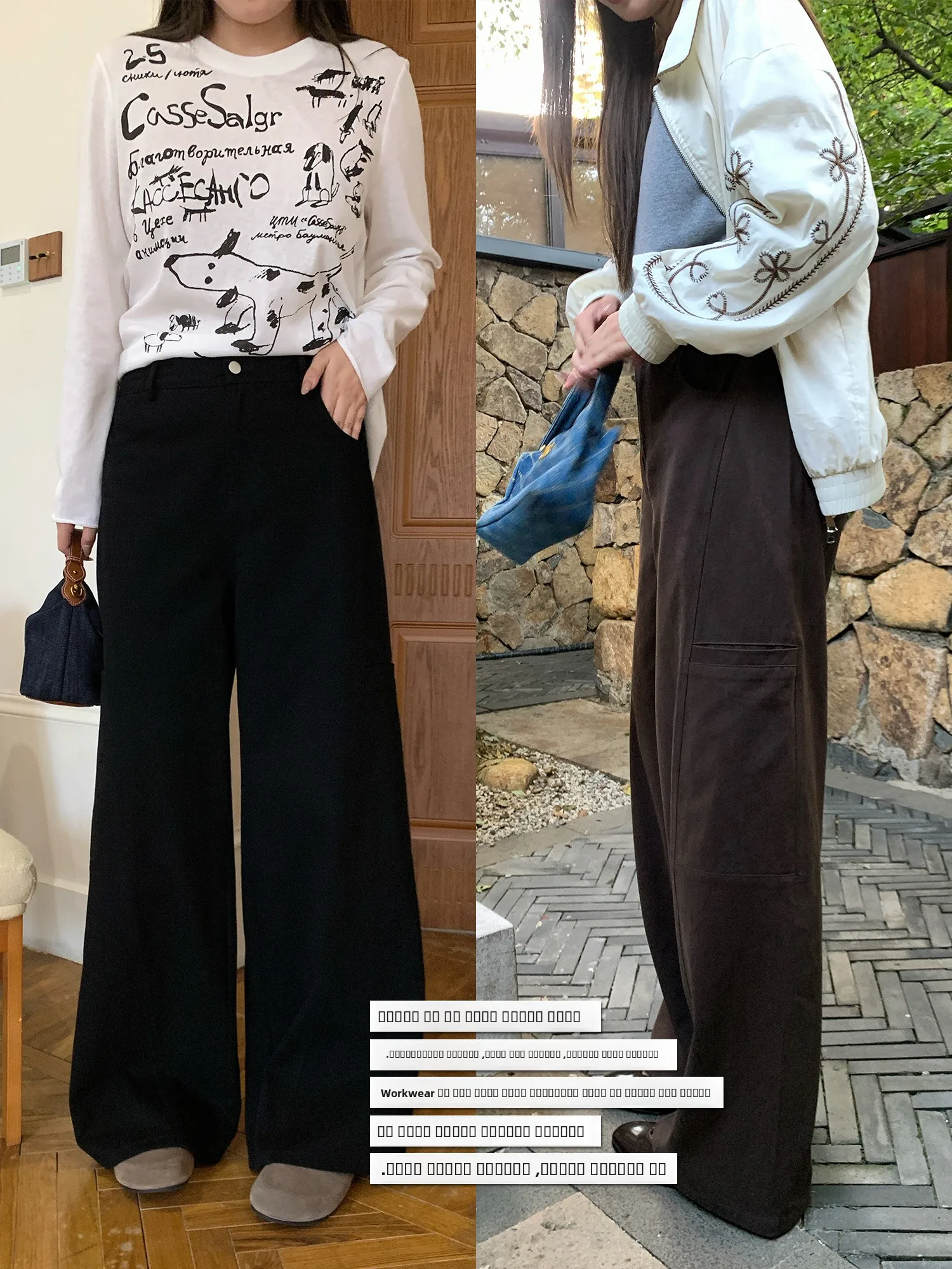 

Хлопковые рабочие брюки NAZ с высокой талией и карманами, модные повседневные свободные брюки прямого кроя для женщин больших размеров