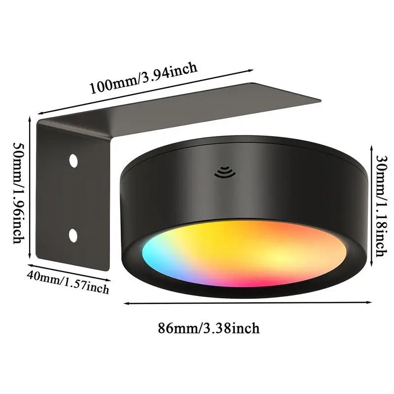 Luces LED magnéticas para imagen, foco de pintura regulable con batería, con 13 modos de iluminación, 2 uds.