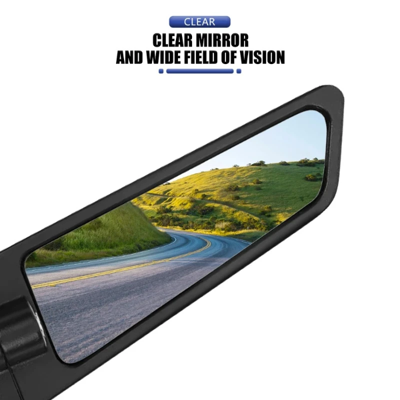 Classic Motorcycle Stealth Rearview Mirrors HD Vision Safety For FANTIC CABALLERO TRACK 125 RALLY/SCRAMBLER 500 XE125 alloy