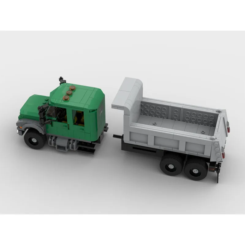 

MOC-179388 New Classic Dump Truck Building Block Model 551 Parts Creative Boys' Children's Birthday Building Block Toy Gift