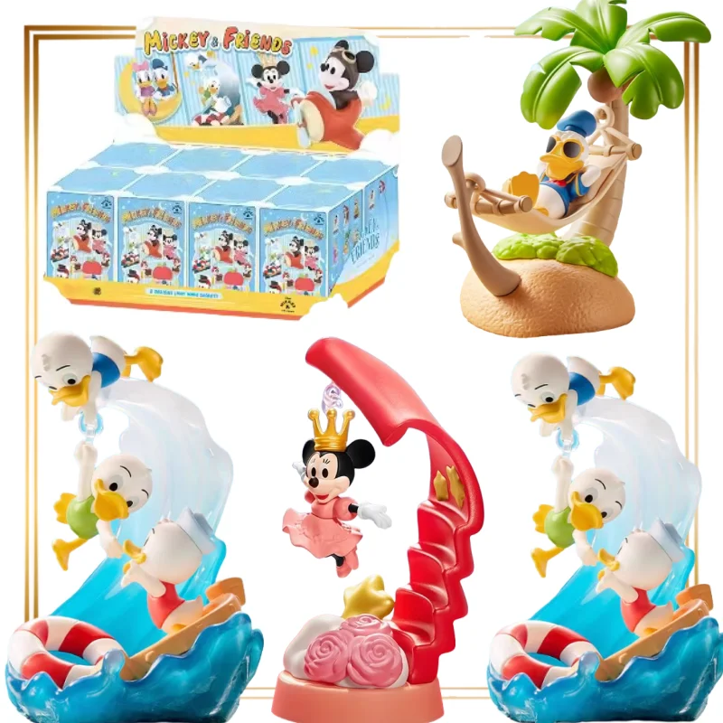 De Mickey-familie Swaying Dream-serie Blind box Donald Duck-beeldjes Poppenspeelgoed Tafelbladornamenten anime Goofy Goof-omtrek