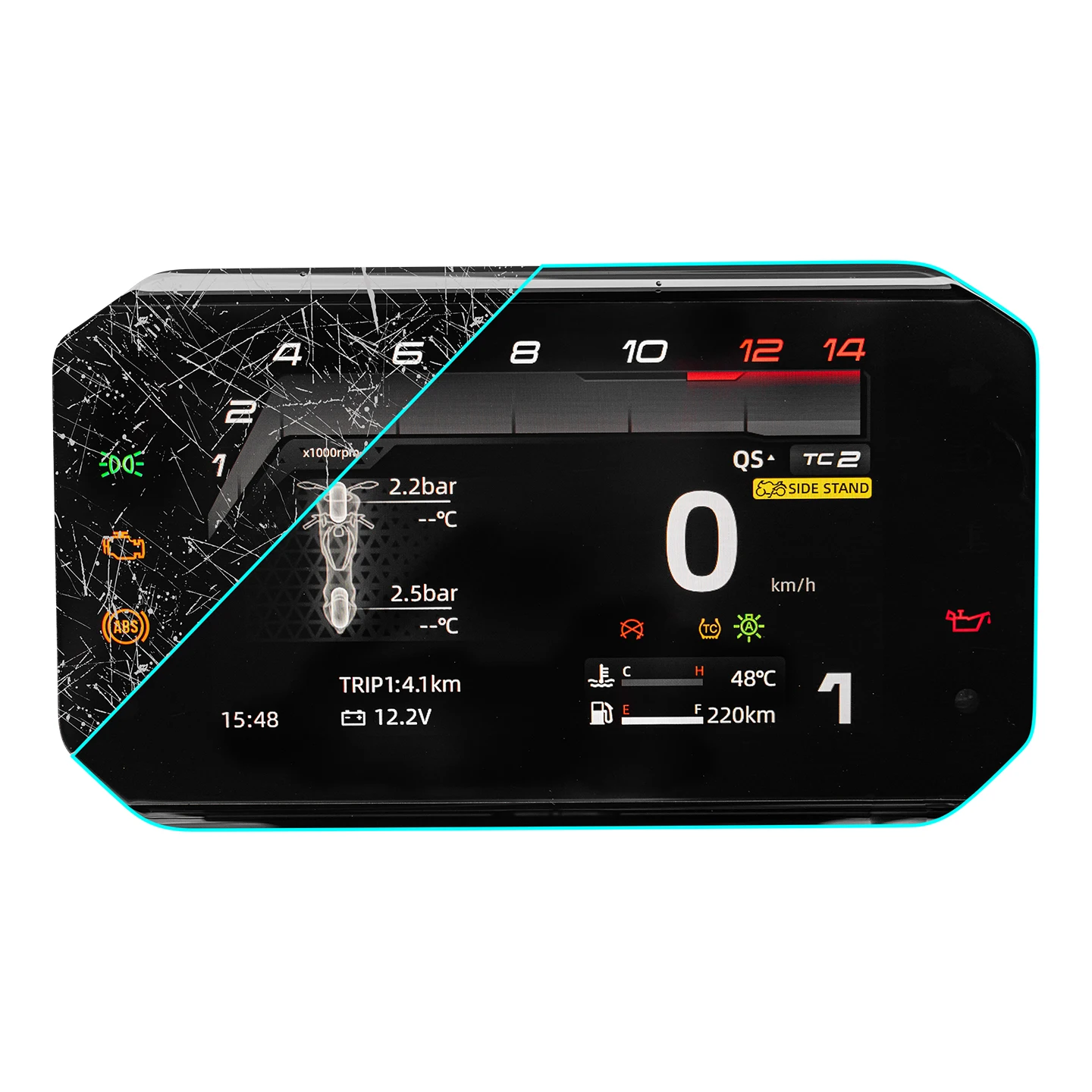 ل CFMOTO 675NK دراجة نارية ملحقات المصابيح طبقة رقيقة واقية شفافة الدراجة العلوي والضوء الخلفي تجديد ملصقات مائي
