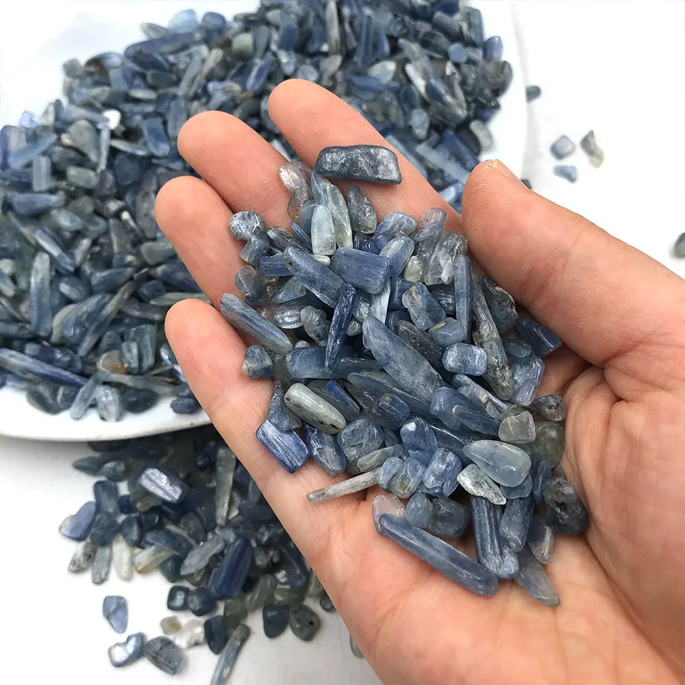 Blue Kyanite Chips Crystals Gravel Natural Stones Healing Reiki Chakra Gemstone Mineral Specimen Home Decor Garden Decorations