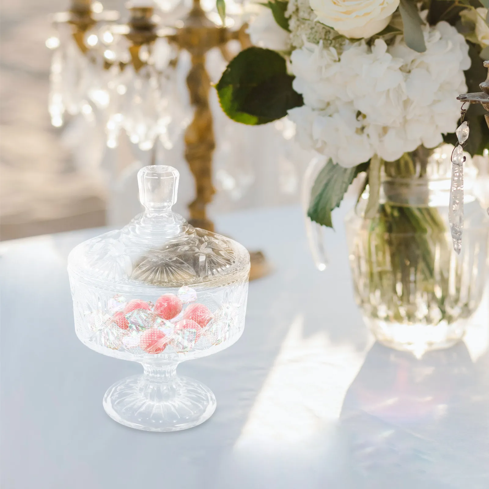 1Pcs High-Quality Moisture-Proof Insect-Proof Glass Jar with Lid Transparent Food Storage Container for Herbal Tea Grains